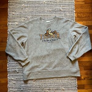 Tigger - Star of Stripes - Fleece Crewneck Sweatshirt